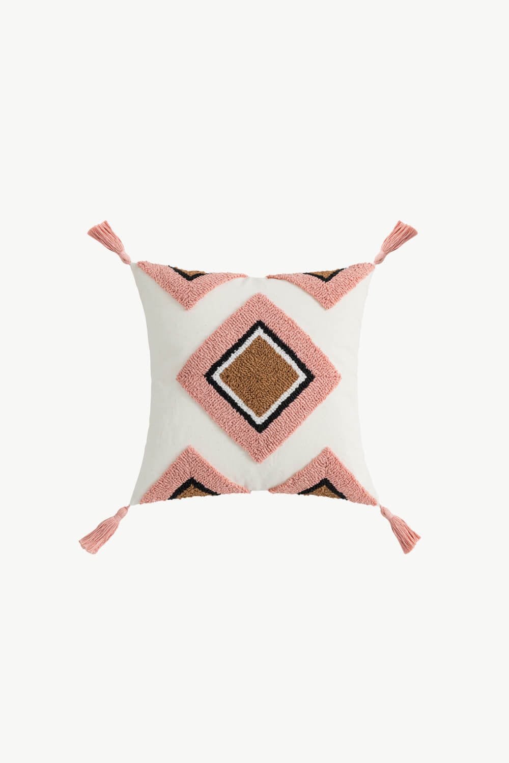 Geometric Graphic Tassel Decorative Throw Pillow Case