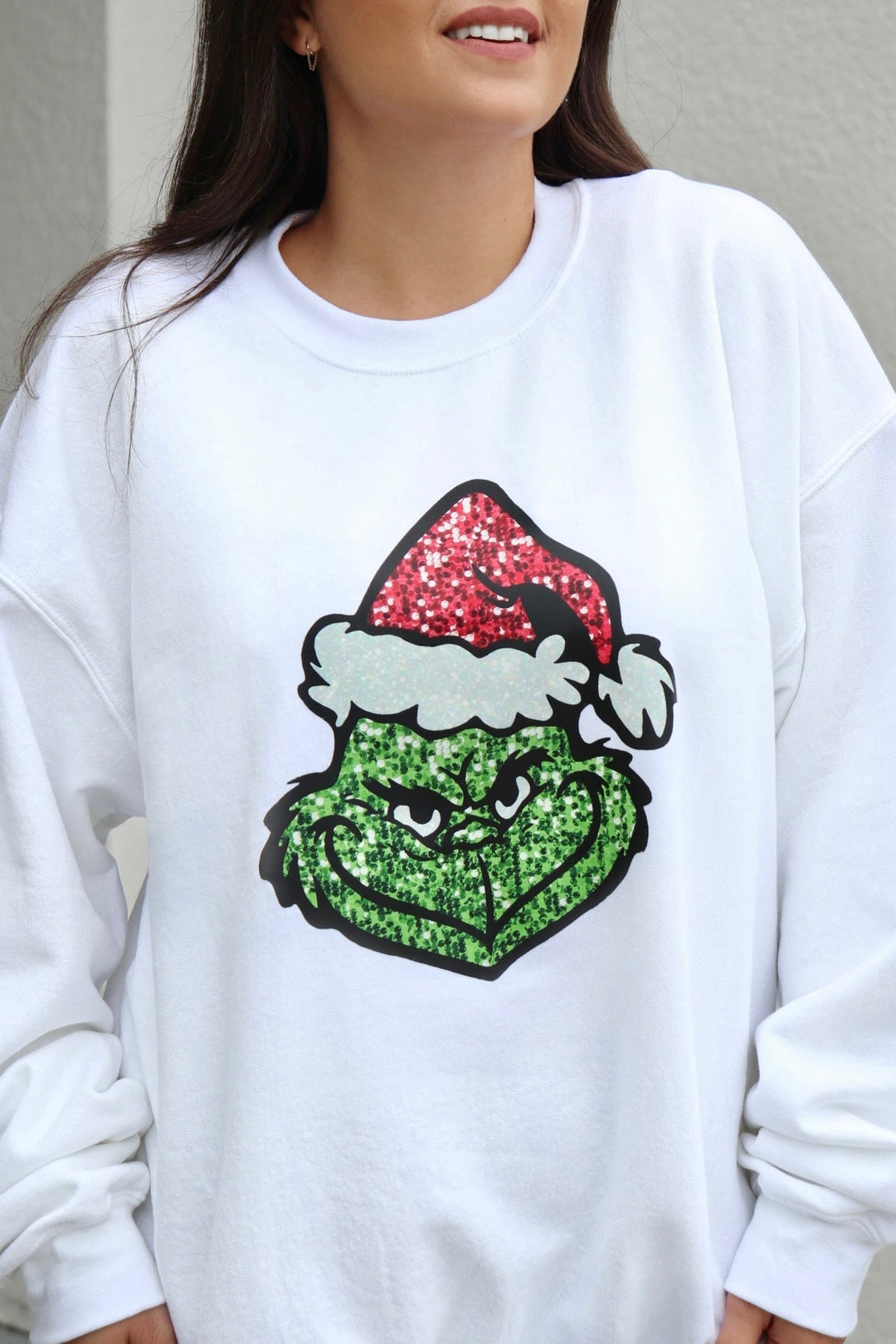 GRINCH FACE SWEATSHIRT