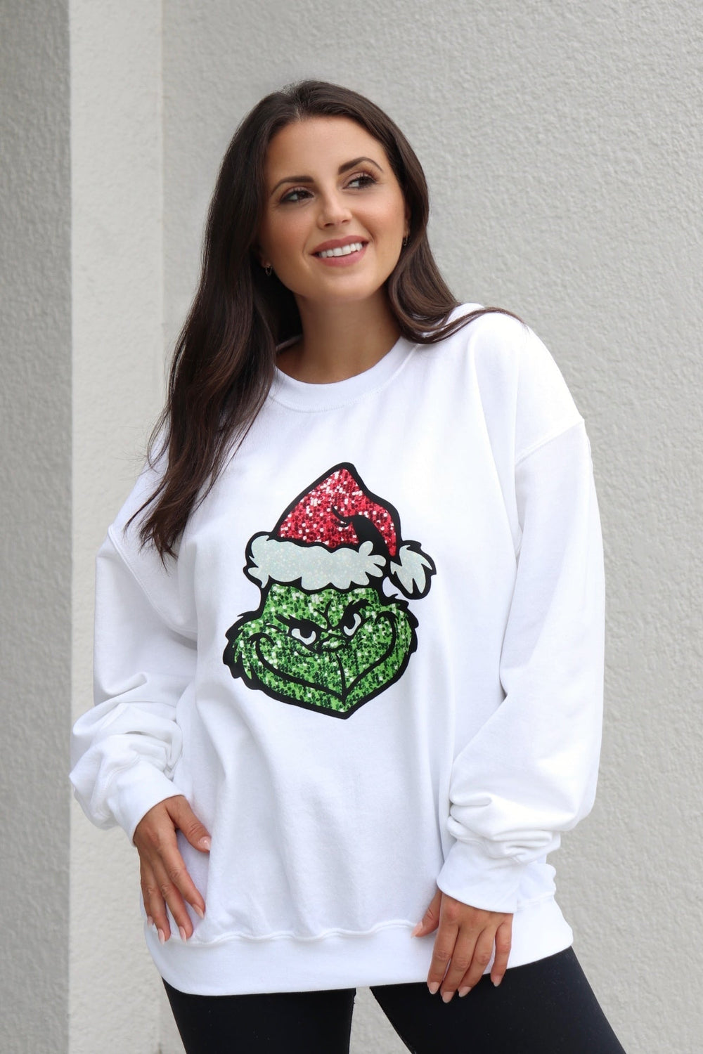 GRINCH FACE SWEATSHIRT