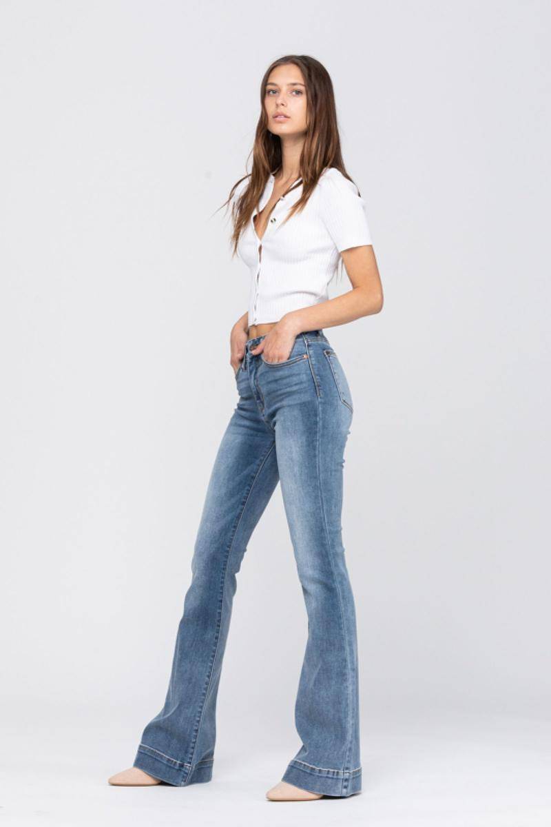 Jeans - Judy Blue Mid-Rise Flare Jeans