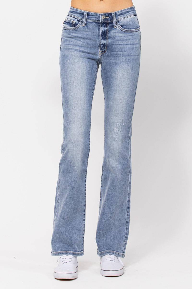 Jeans - Judy Blue Mid-Rise Non Distressed Bootcut Jeans