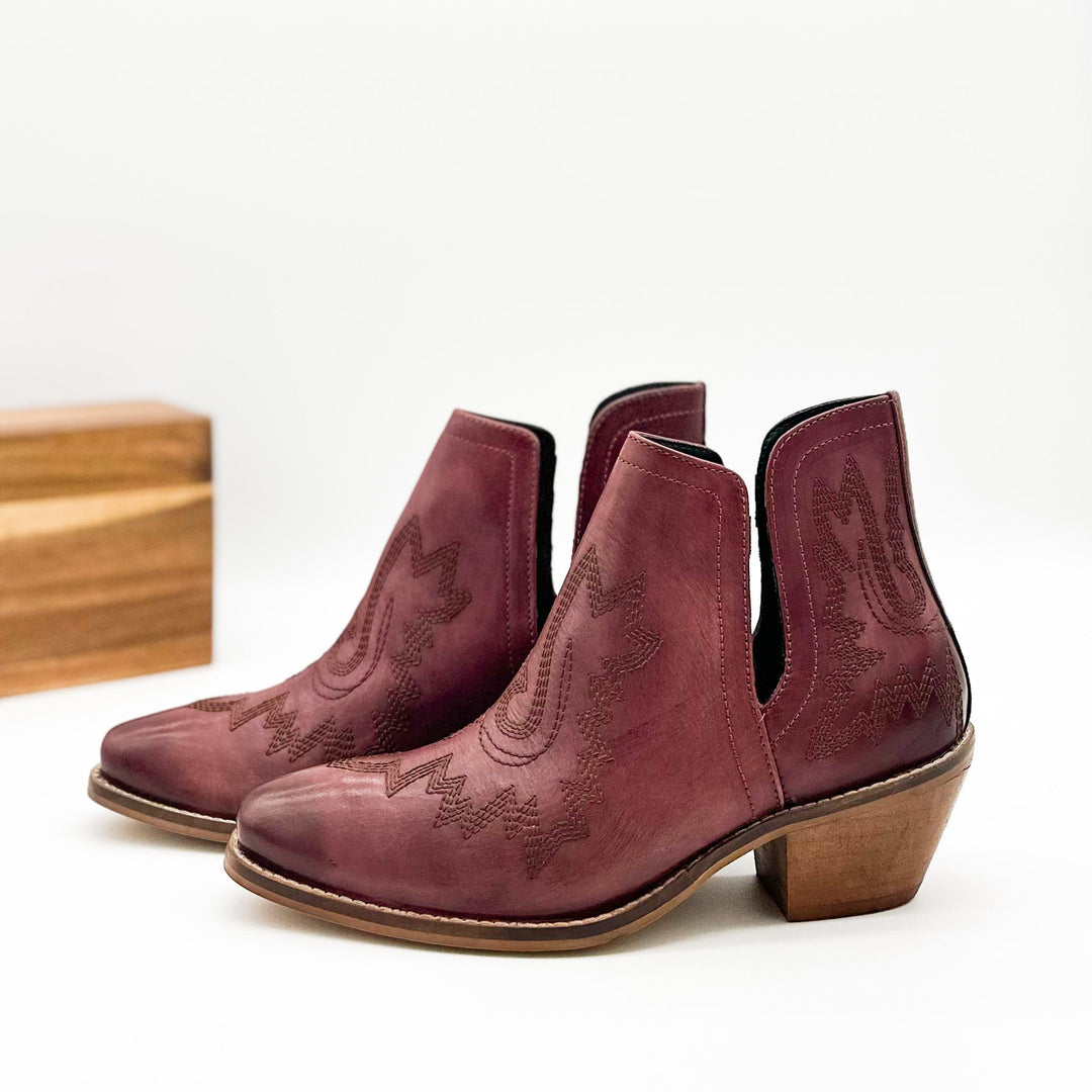 Kickin' Booties in Burgundy