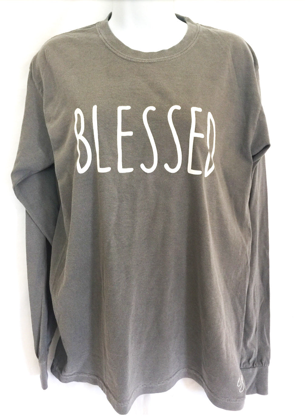 Long Sleeve Shirt - Blessed Simple Sayings Long Sleeve Comfort Colors Shirt