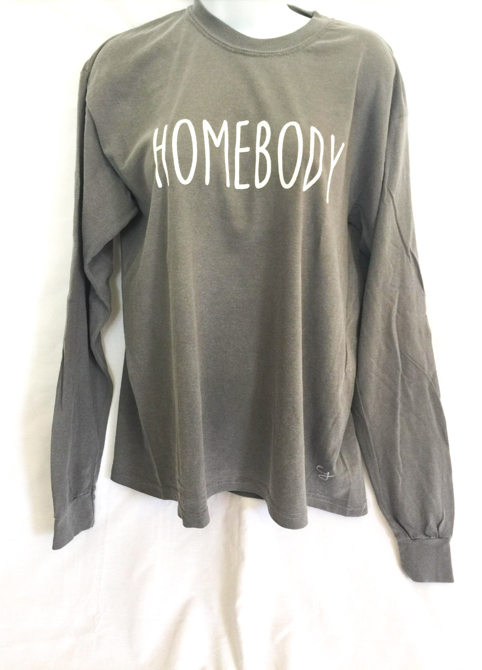 Long Sleeve Shirt - Homebody Simple Sayings Long Sleeve Comfort Colors Shirt
