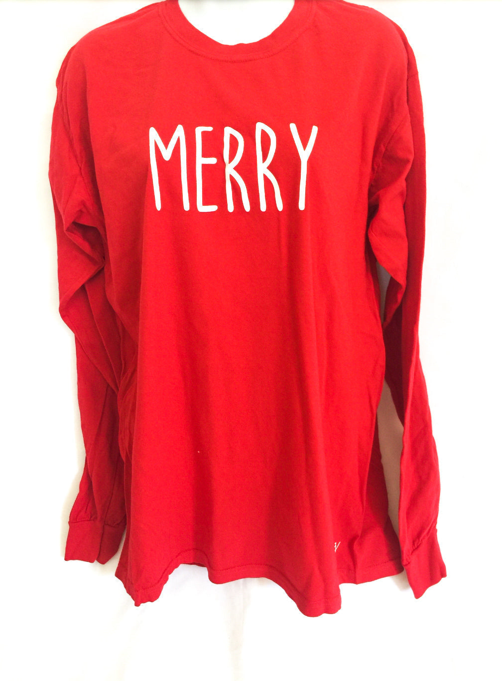 Long Sleeve Shirt - Merry Christmas Simple Sayings Comfort Colors Long Sleeve Shirt