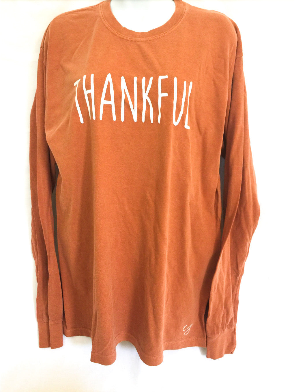 Long Sleeve Shirt - Thankful Simple Sayings Long Sleeve Comfort Colors Shirt