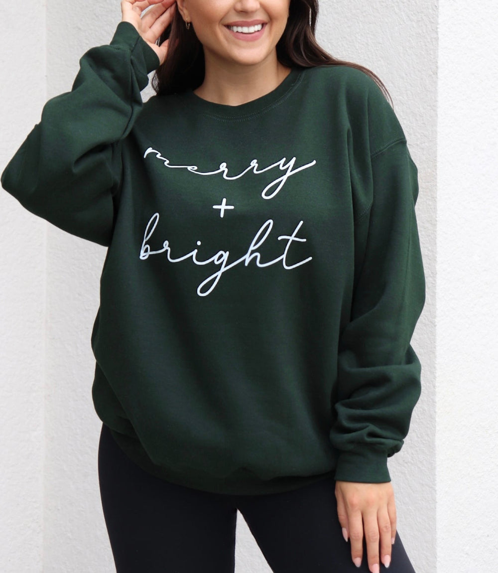 MERRY & BRIGHT SWEATSHIRT