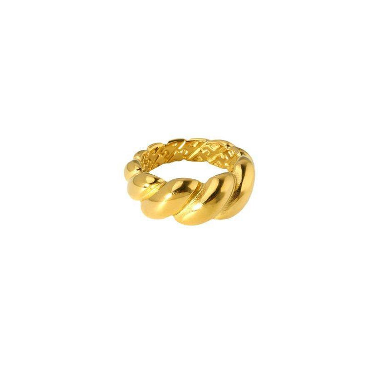 Midi Rings - 18K Gold Plated Twist Midi Ring (With Box)