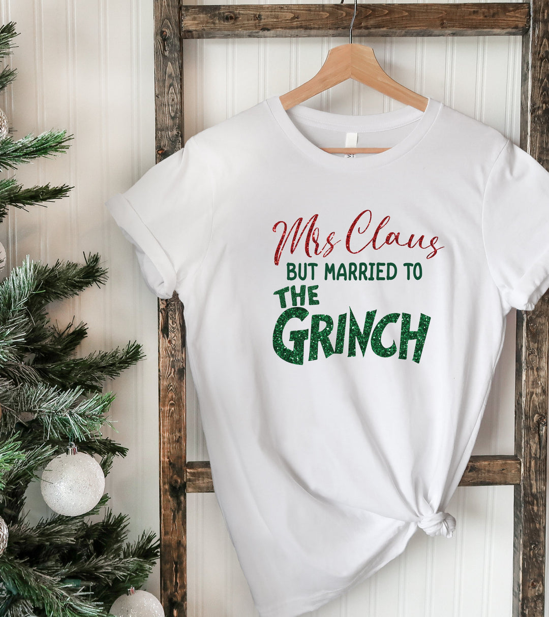 MRS. CLAUS And The GRINCH TEE (BELLA CANVAS)