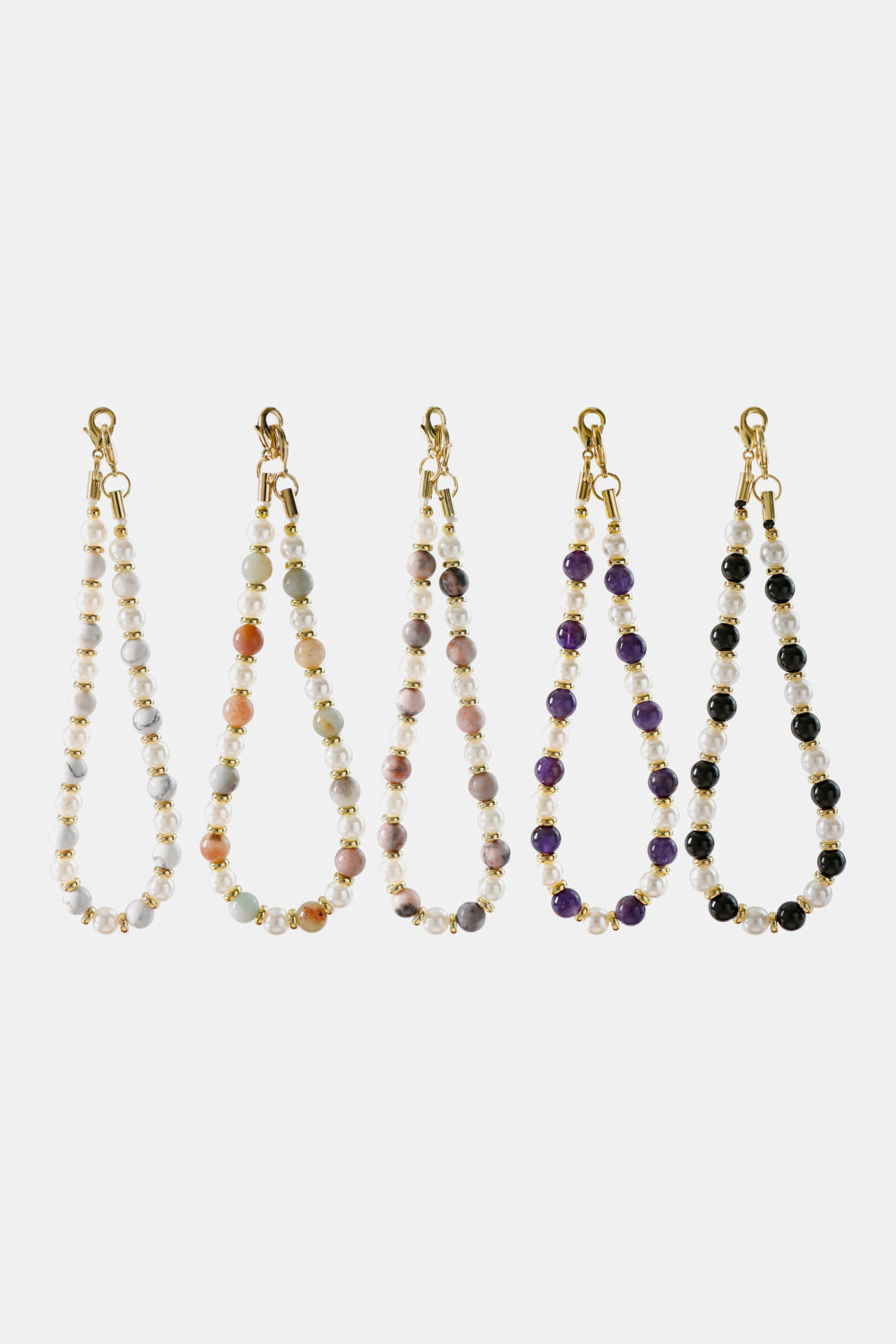 Natural Stone Beads Key Chain