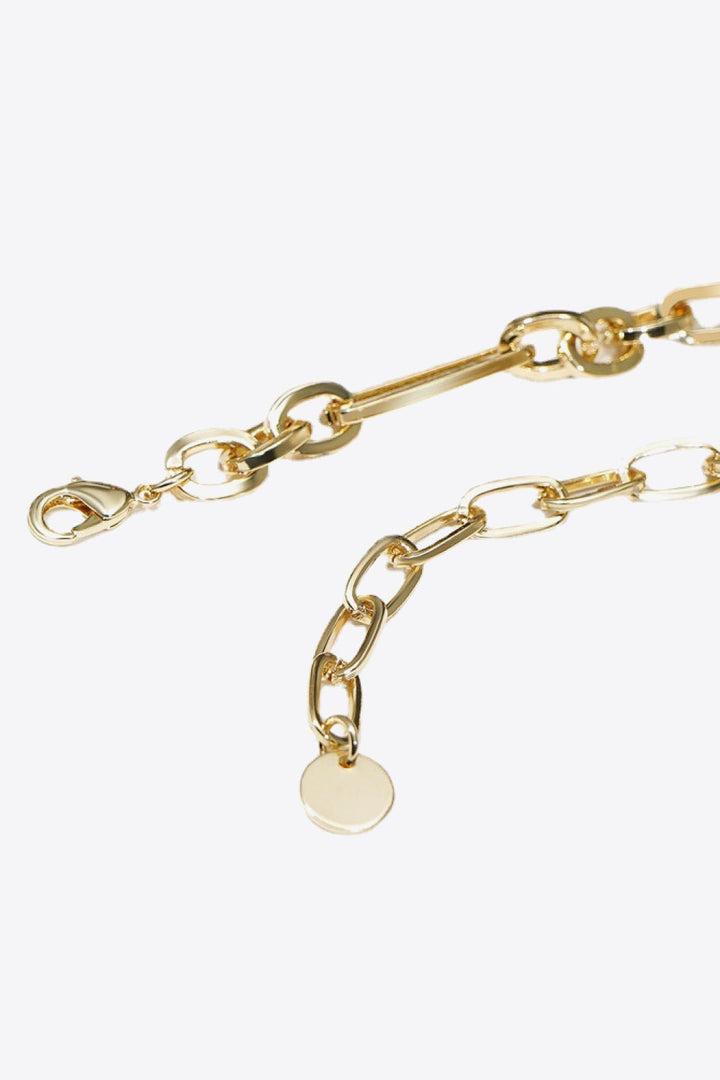 18K Gold Plated Glass Stone Necklace-Ever Joy