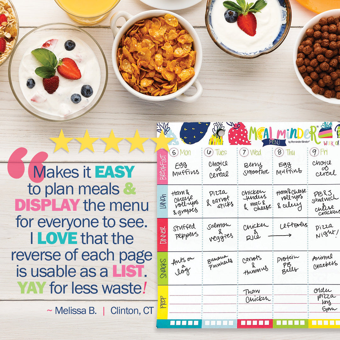 52-Week Meal Minder® Weekly Menu Planner Pad-Ever Joy