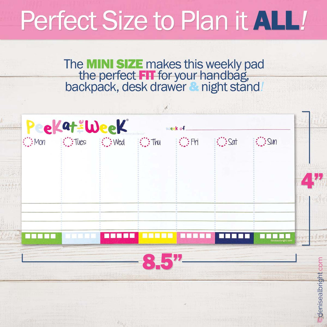 Pads - MINI Peek At The Week® Planner Pad