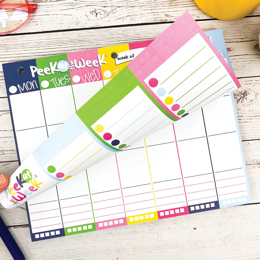 Pads - Peek At The Week® Weekly Planner Pad | Simple Cheery Week