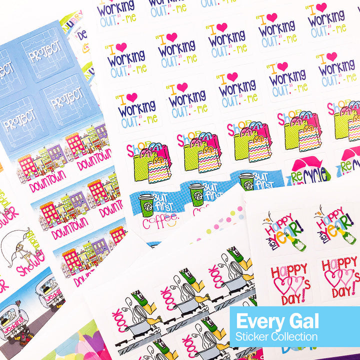 Planner Stickers - Best Planner Stickers | Family, Work, To-Dos, Events, Goals | 8 Styles