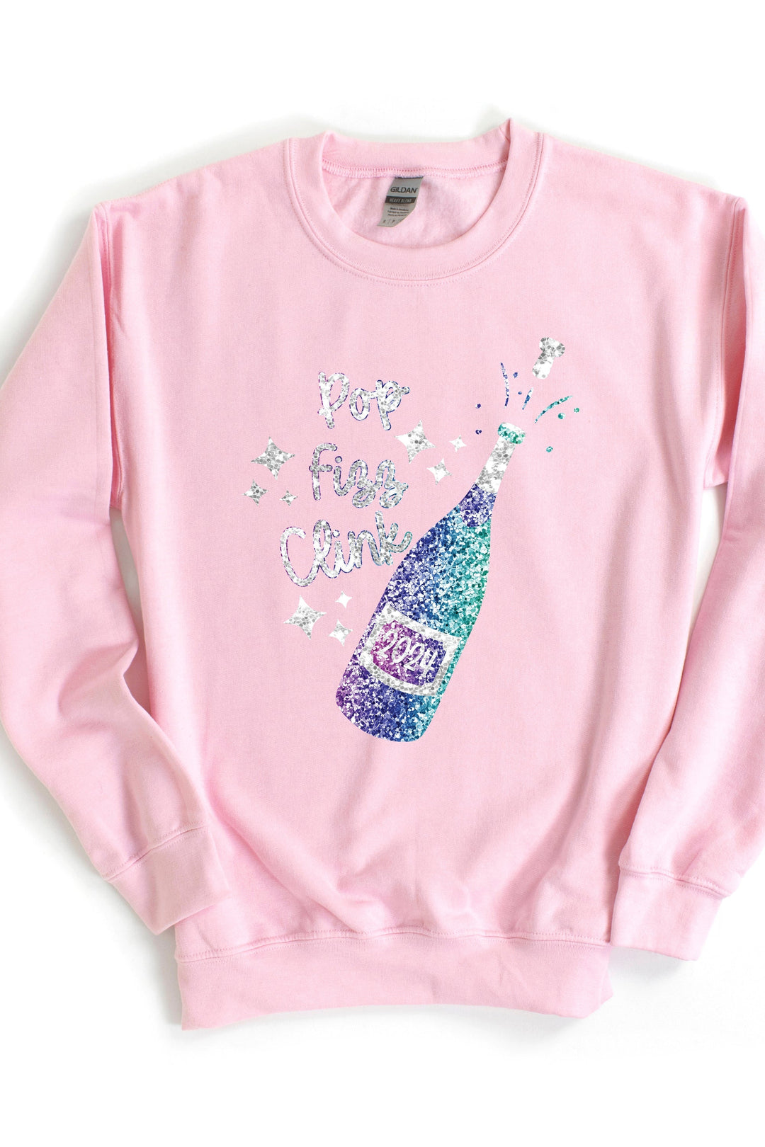 POP FIZZ CLINK BLUE BOTTLE NYE SWEATSHIRT