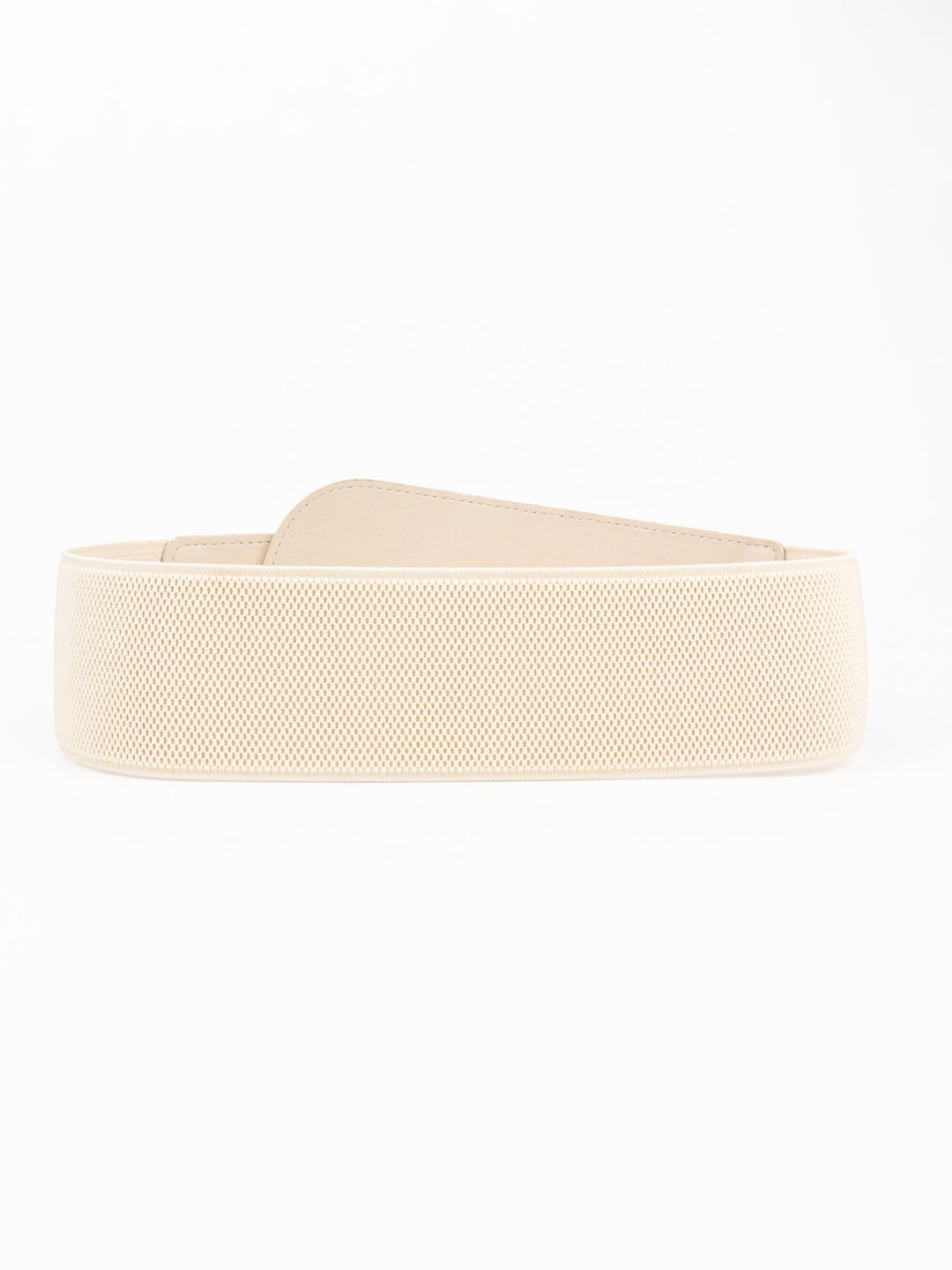 PU Elastic Wide Belt With Alloy Buckle