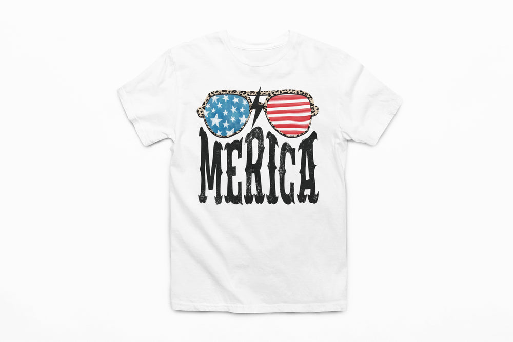 Womans T-shirt - 'Merica Glasses Graphic Tee