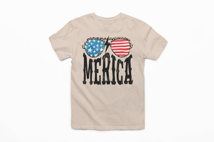 Womans T-shirt - 'Merica Glasses Graphic Tee