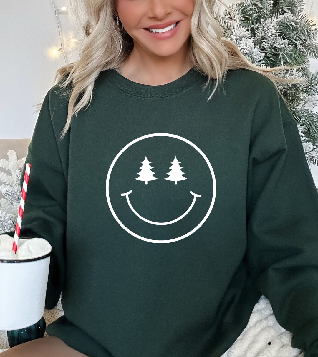 SMILEY TREE SWEATSHIRT