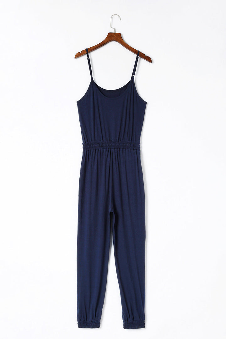 Spaghetti Strap Jumpsuit With Pockets