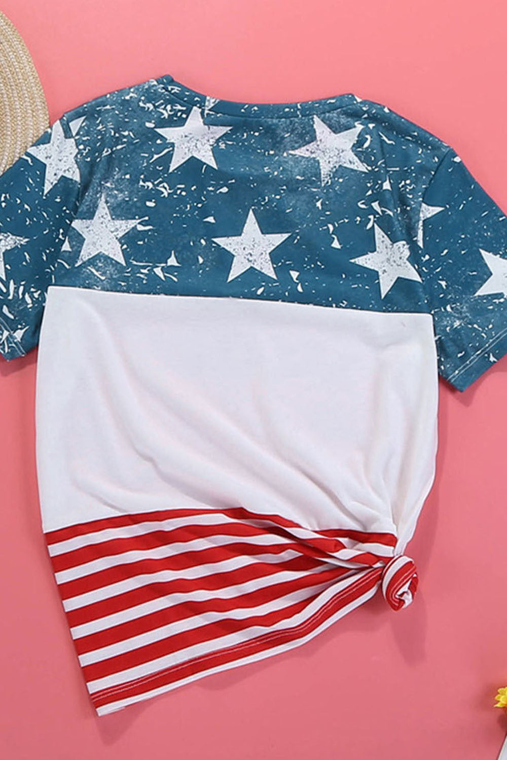 Stars And Stripes Color Block T-Shirt