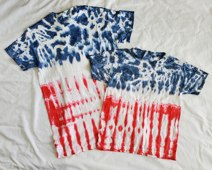T-shirt - Patriotic American Flag Tie Dye Unisex Youth T-shirt