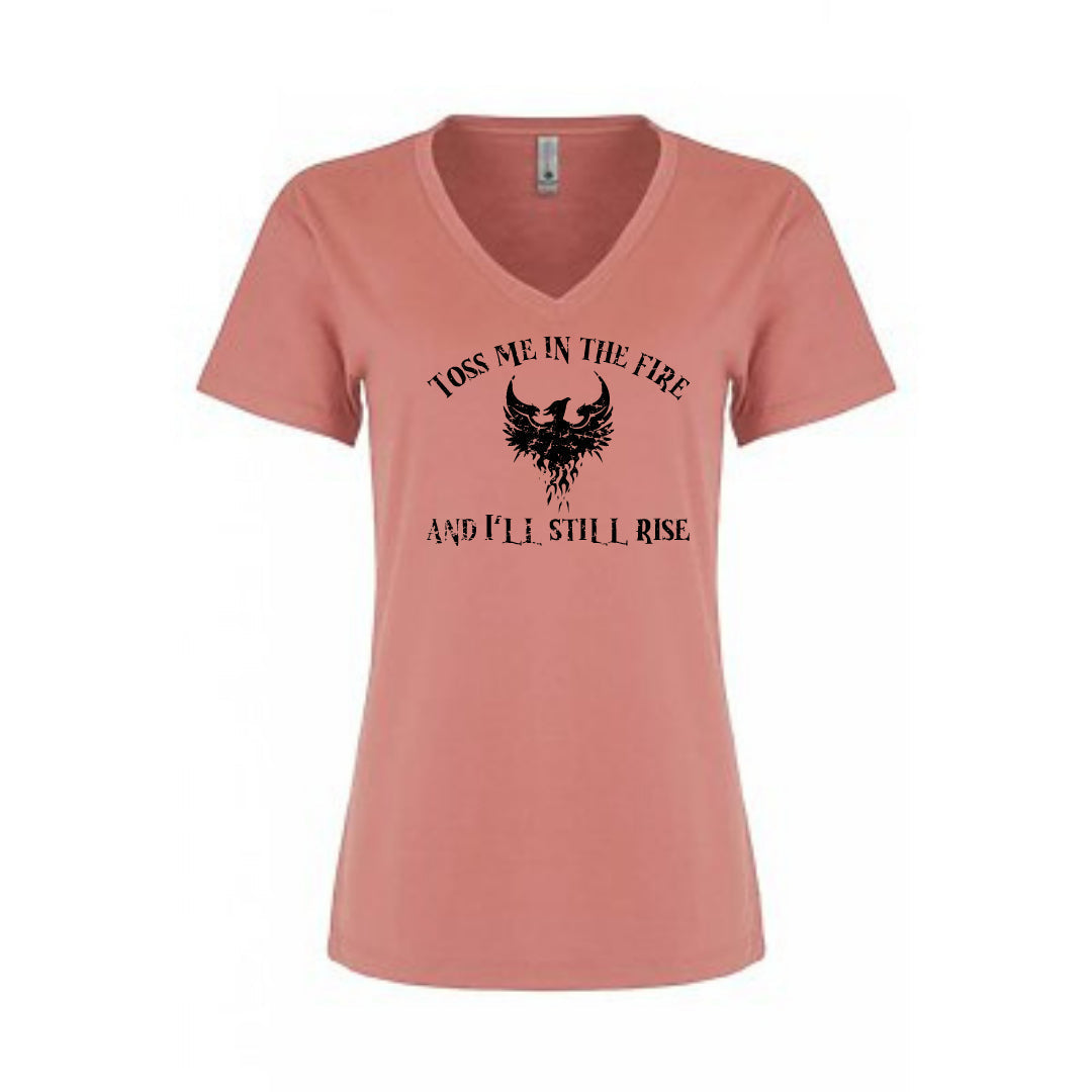 T-shirt - Phoenix Rising Women's Relaxed V-Neck T-Shirt