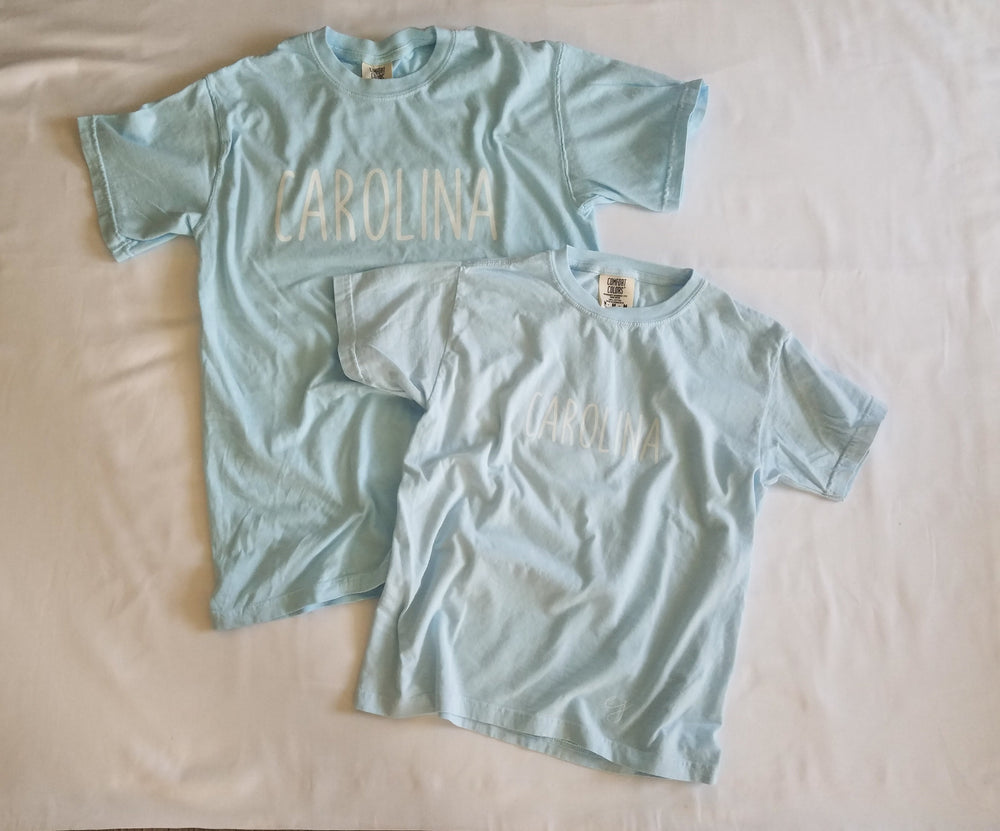 T-shirt - Simple Sayings Carolina Youth Comfort Colors Short Sleeve Shirt