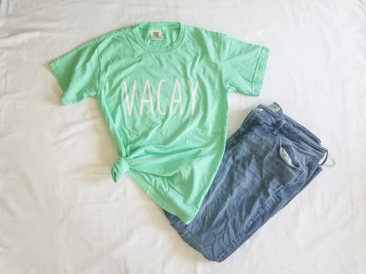 T-shirt - Simple Sayings Vacay Comfort Colors Adult T-Shirt