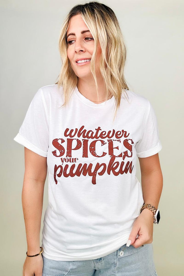 T-shirts - Whatever Spices Your Pumpkin Graphic Tee