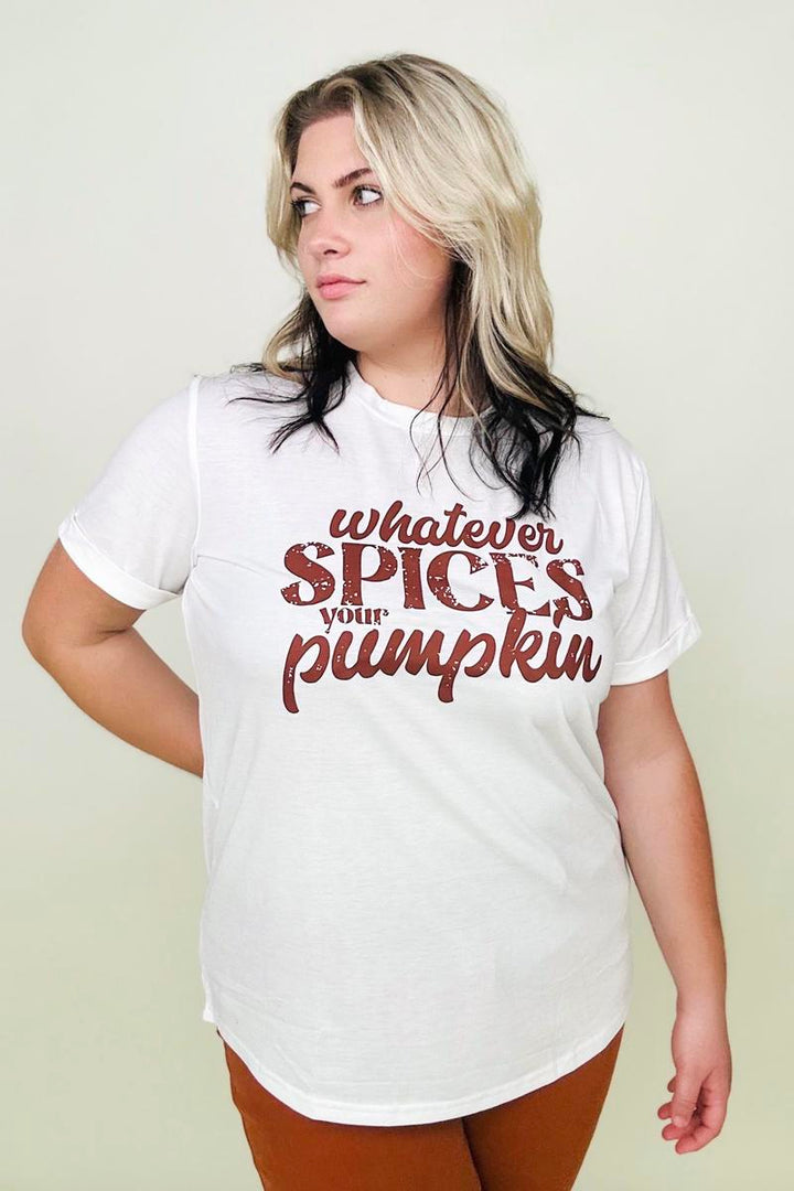 T-shirts - Whatever Spices Your Pumpkin Graphic Tee