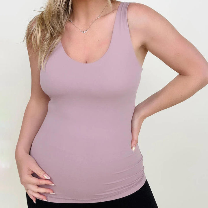 11 Colors - FawnFit Long Length Lift Tank 2.0 with Built-in Bra-Ever Joy