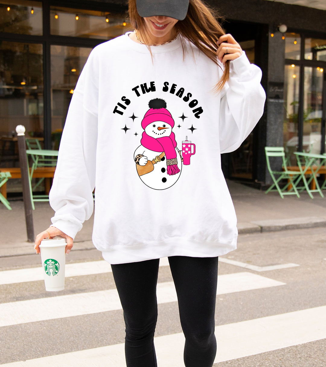 TIS' THE SEASON SNOWMAN SWEATSHIRT