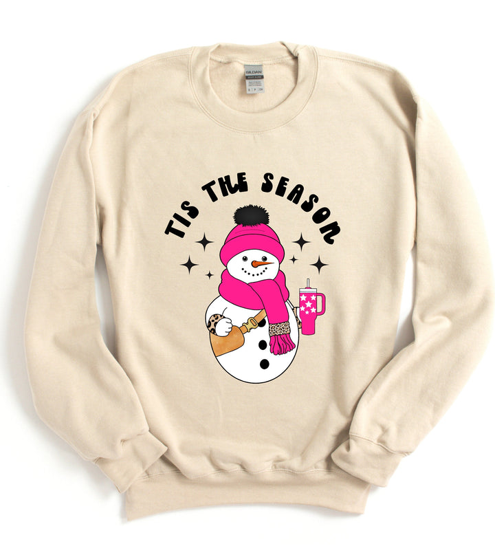 TIS' THE SEASON SNOWMAN SWEATSHIRT