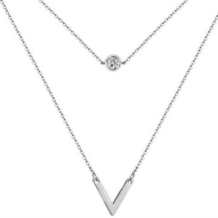 V With A Twist Necklace