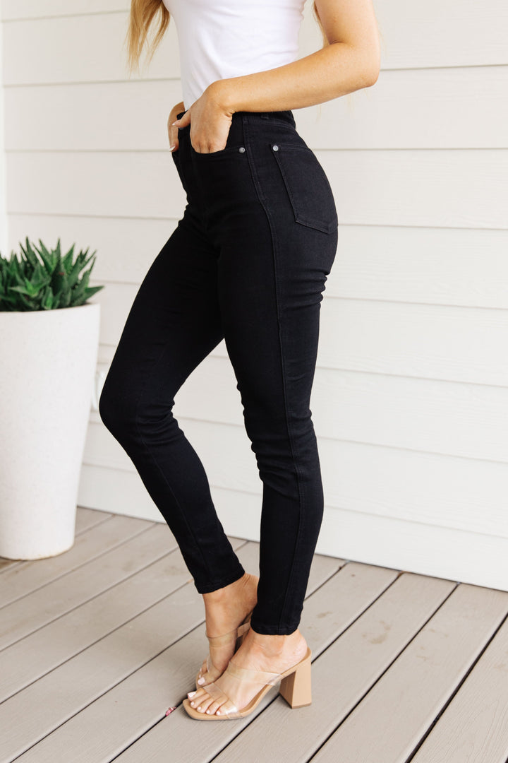Womens - Audrey High Rise Control Top Classic Skinny Jeans In Black