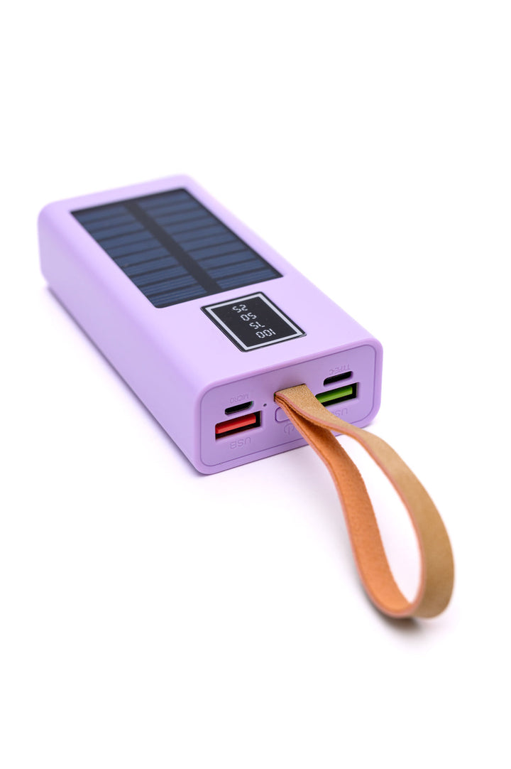 Womens - Best Life Solar Powered Portable Charger In Purple