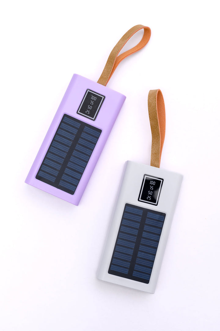 Womens - Best Life Solar Powered Portable Charger In Purple