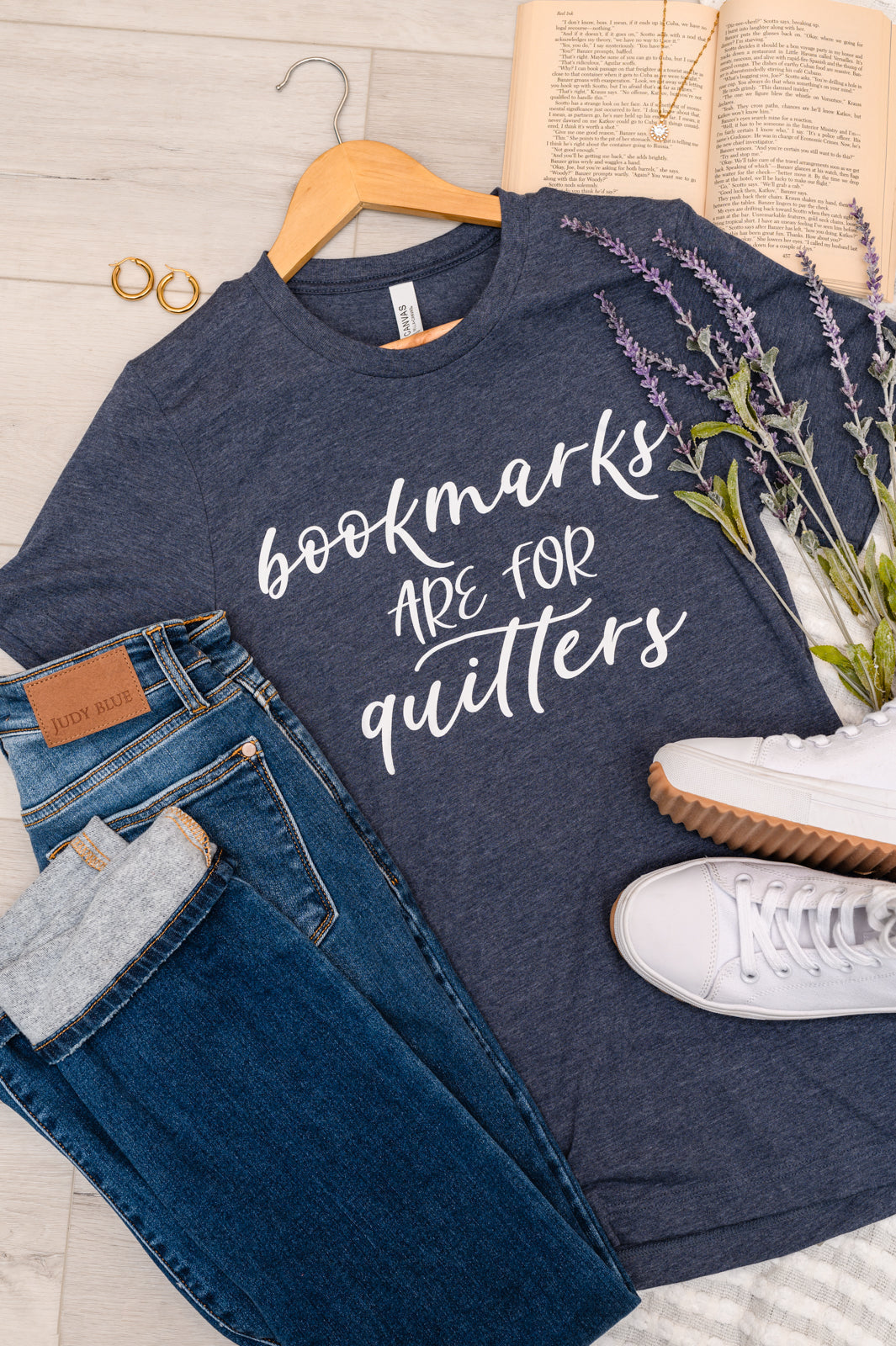 Womens - Bookmarks Are For Quitters Graphic Tee