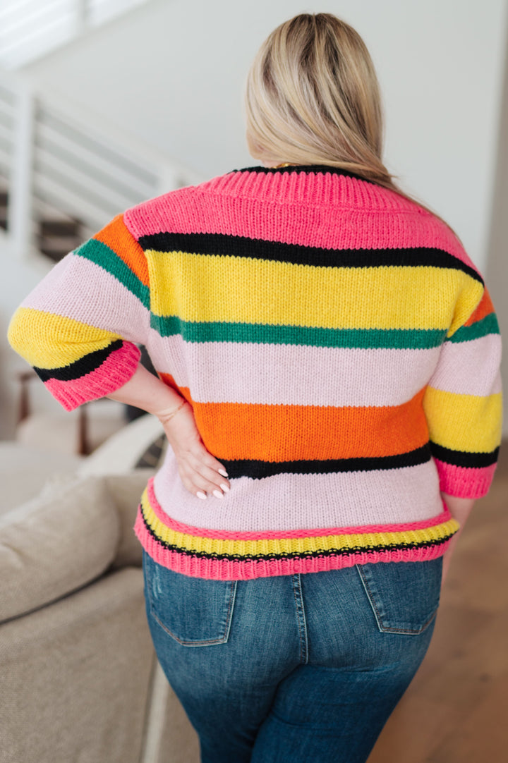 Womens - Bright Side Striped Sweater
