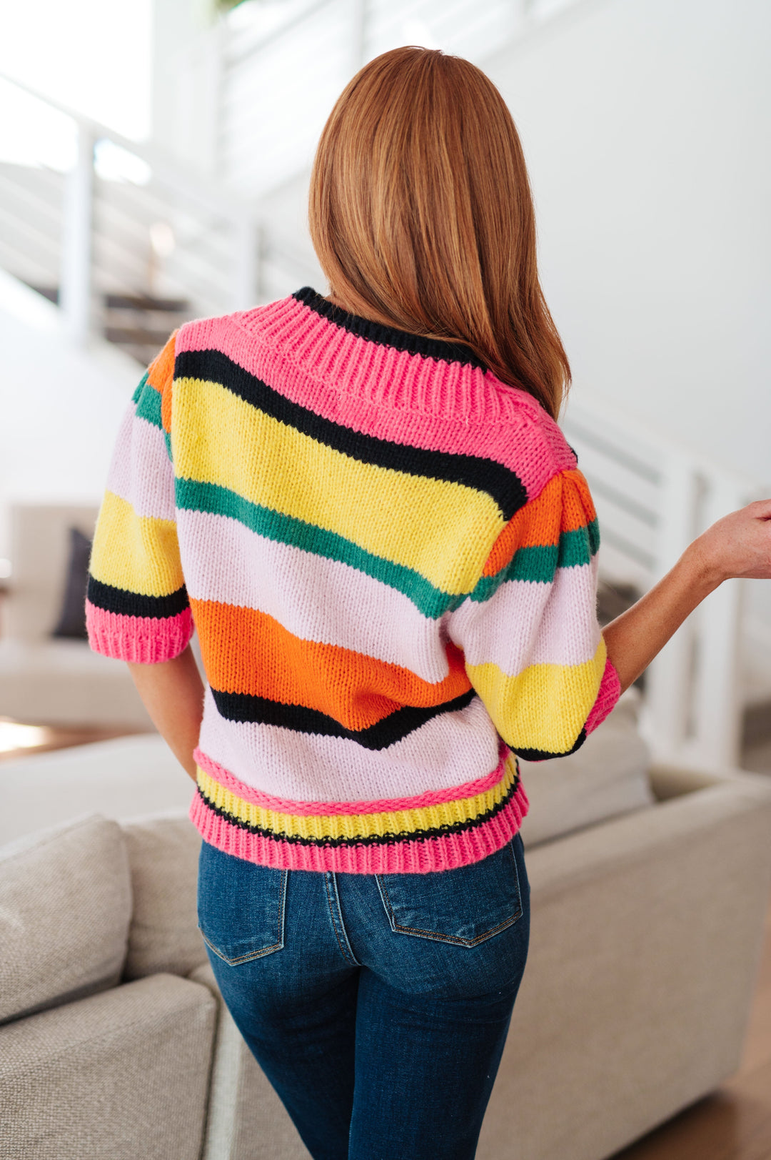 Womens - Bright Side Striped Sweater