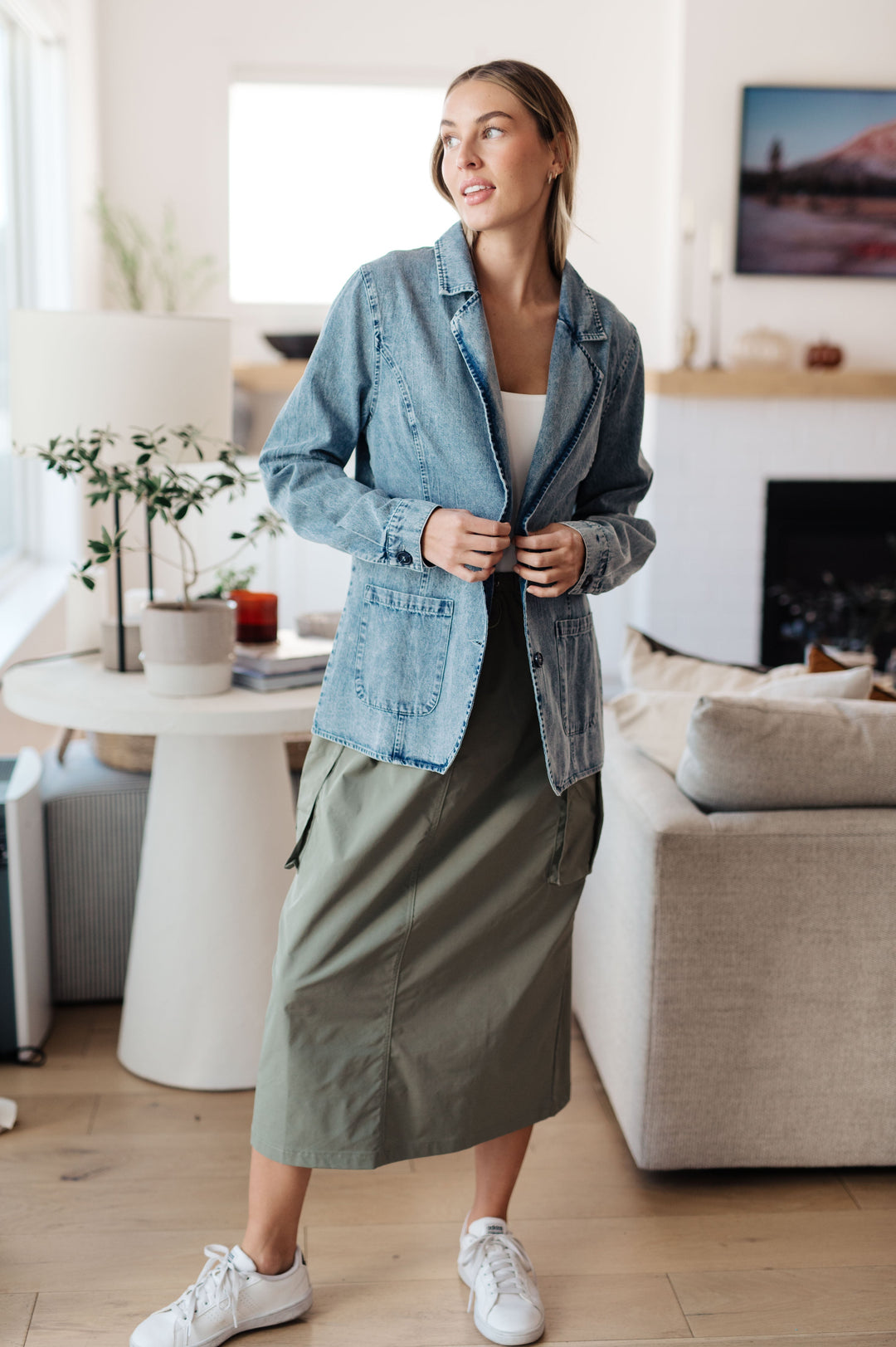 Womens - Business Brunch Denim Blazer