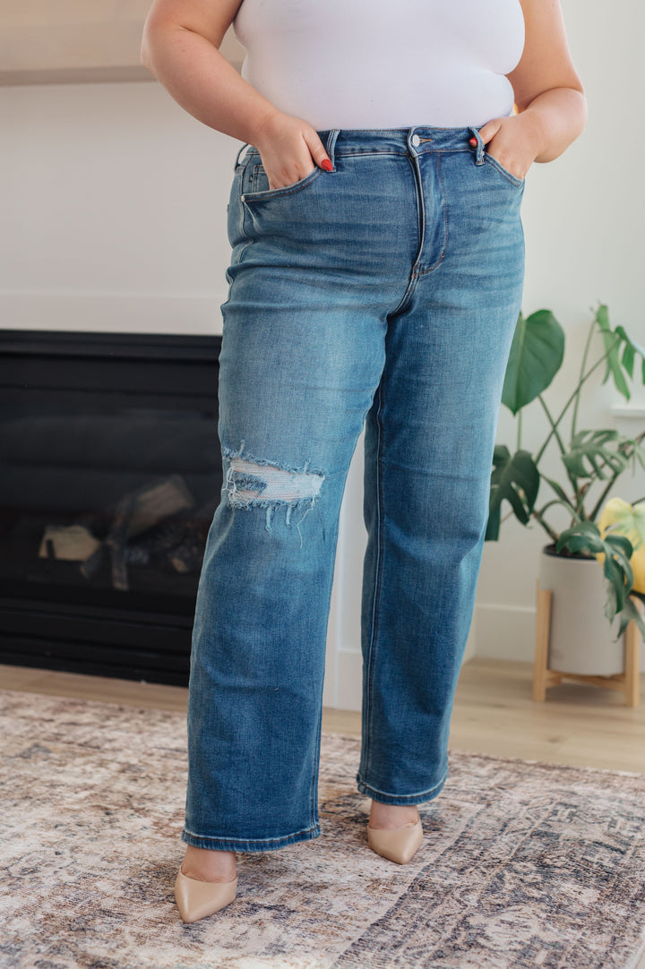 Womens - Carrie High Rise Control Top 90's Straight Jeans