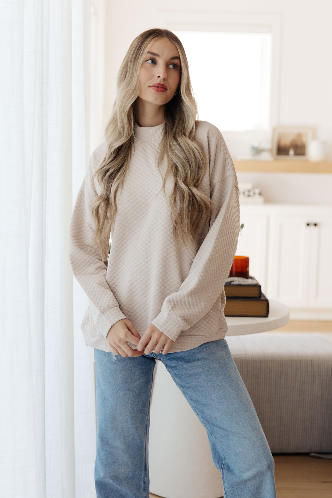 Womens - Don't Change Anything Mock Neck Pullover