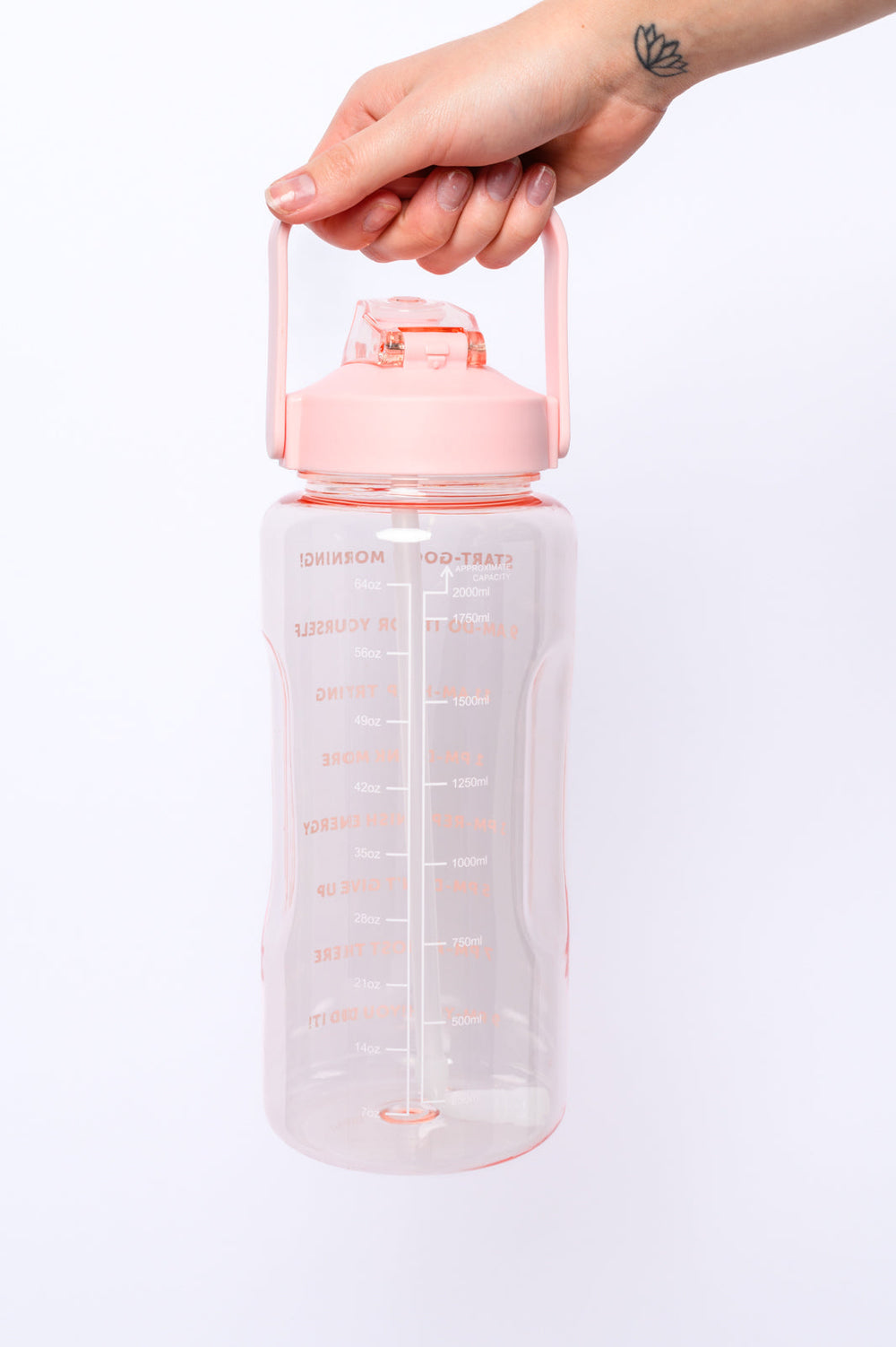 Womens - Elevated Water Tracking Bottle In Pink