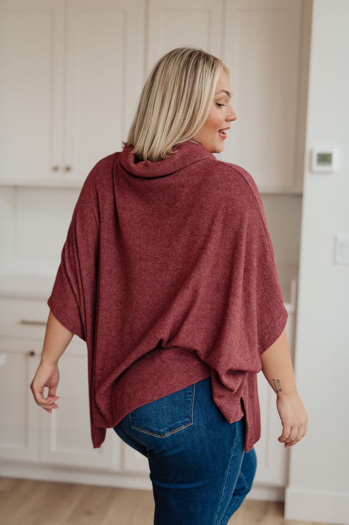 Womens - Forgive Me Cowl Neck Poncho