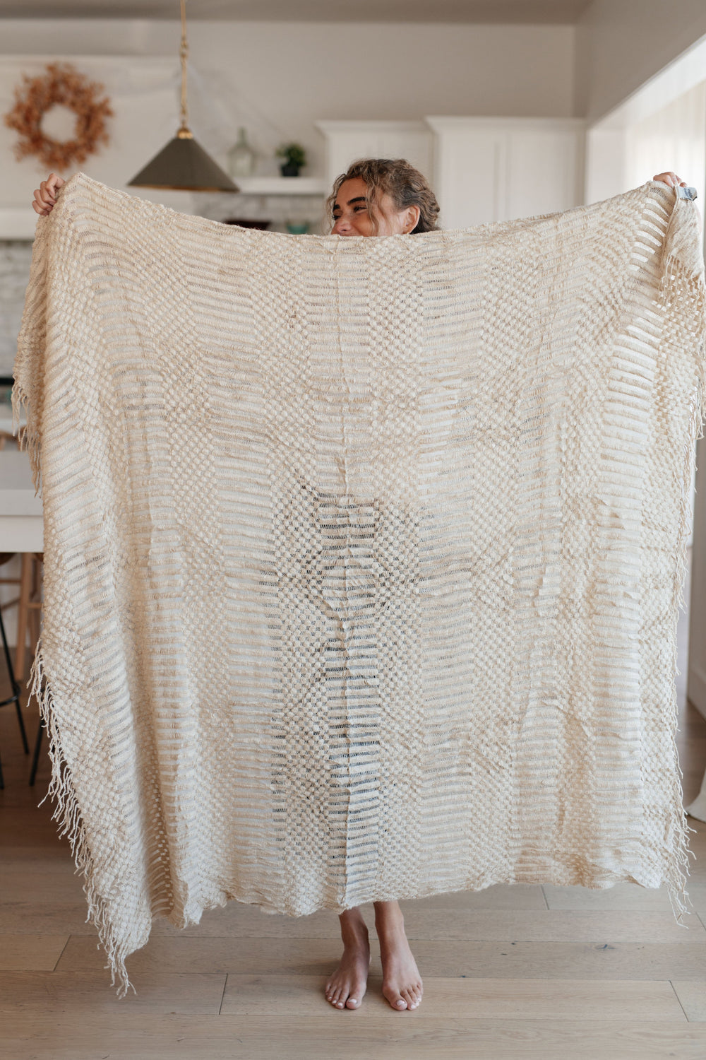 Womens - Graham Blanket Single Cuddle Size In Beige