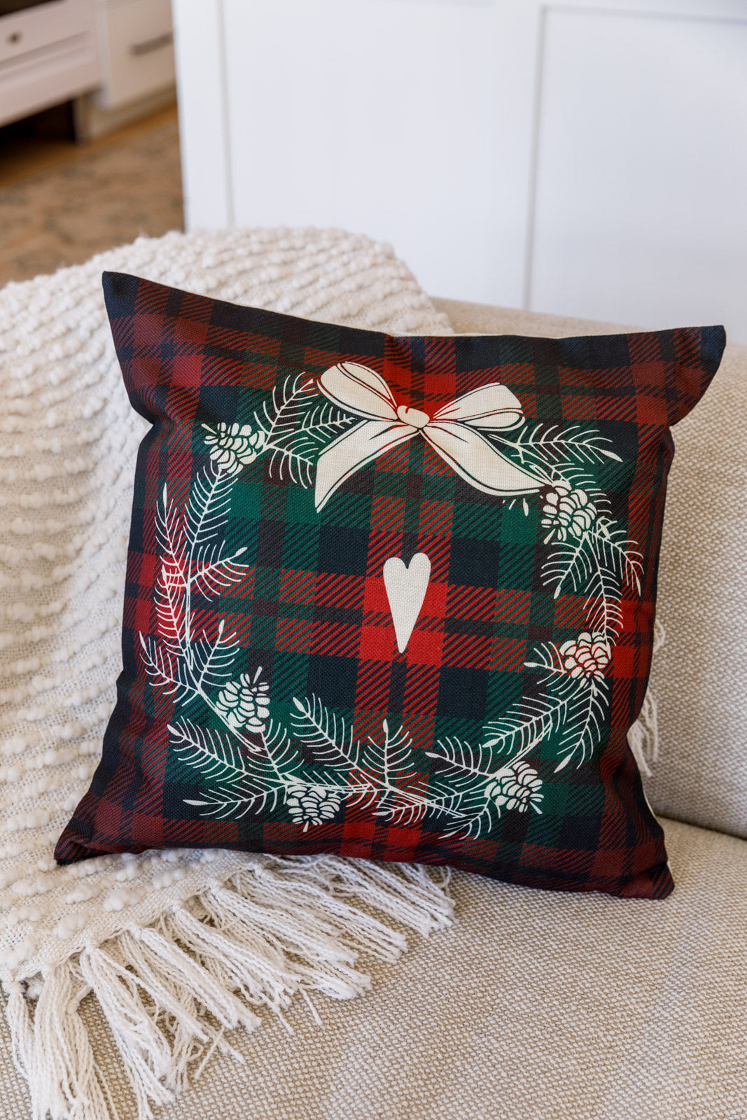 Womens - Holiday Wreath Pillow Case