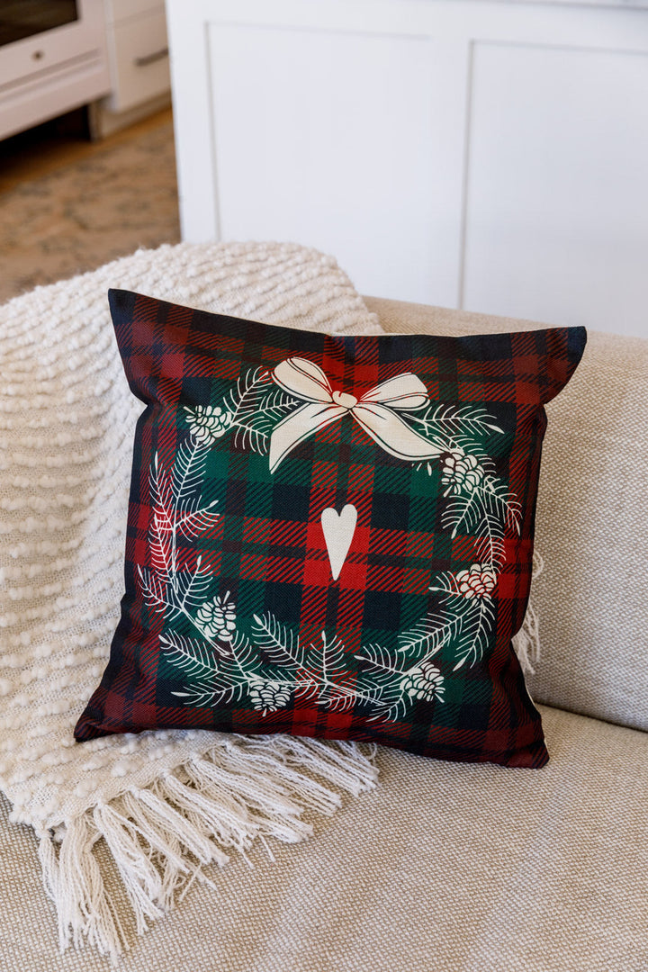 Womens - Holiday Wreath Pillow Case